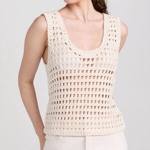 Line and Dot crochet laid back top NWT
